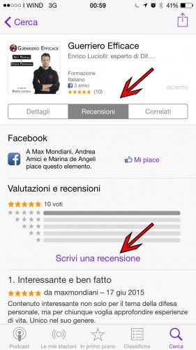 iphone podcast difesa personale